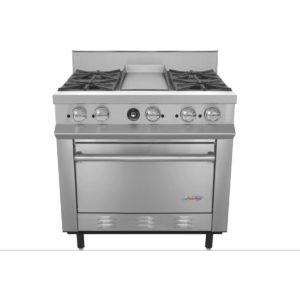 Estufa 4 Quemadores de acero inoxidable | Air Mac